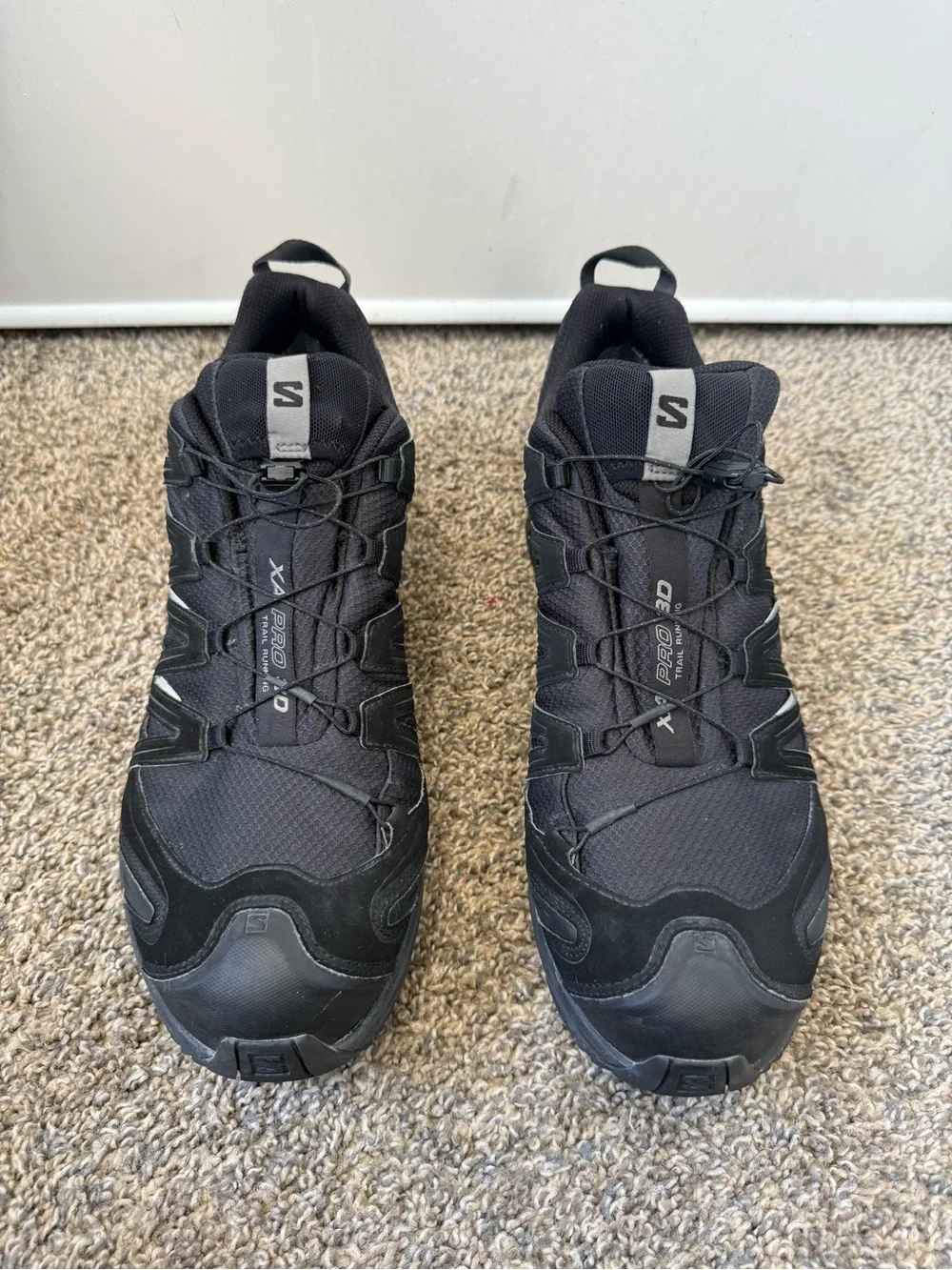 Salomon size 13 Men's Black and Gray Trail Sneakers